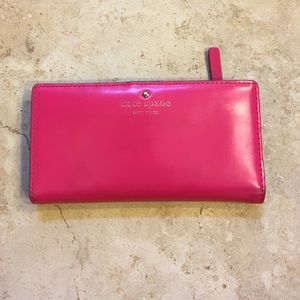 Kate spade hot pink wallet
