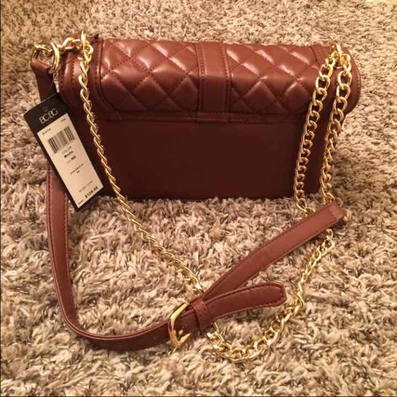 NWT BCBG Mocha Le Boy Quilted Chain CrossBody - Picture 2 of 4