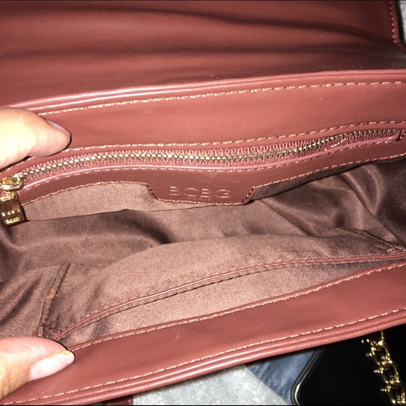 NWT BCBG Mocha Le Boy Quilted Chain CrossBody - Picture 4 of 4