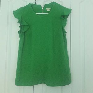 FACTORY FLUTTER-SLEEVE TOP