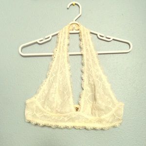 Free People White Lace Bralette