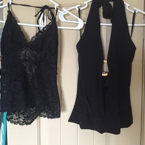 2 halter tops