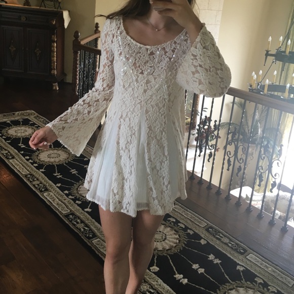 Creme Lace Free People Dress