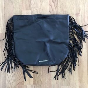 Black Victoria's Secret Drawstring Bag