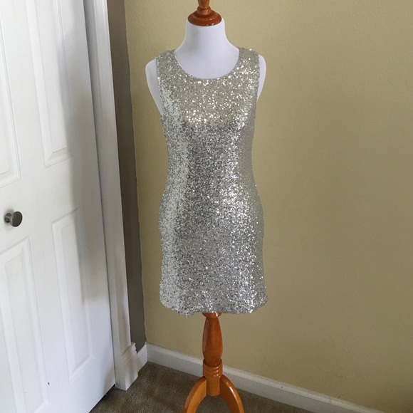 Sequin silver dress from Forever 21
