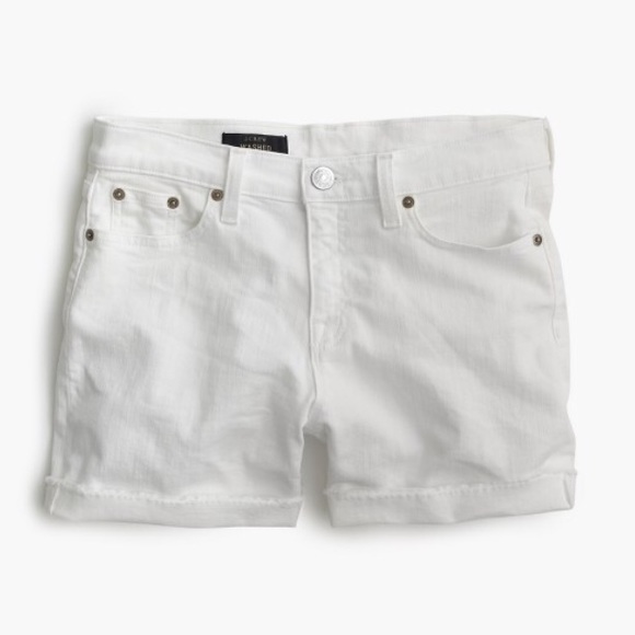 J. Crew denim shorts in white size 30