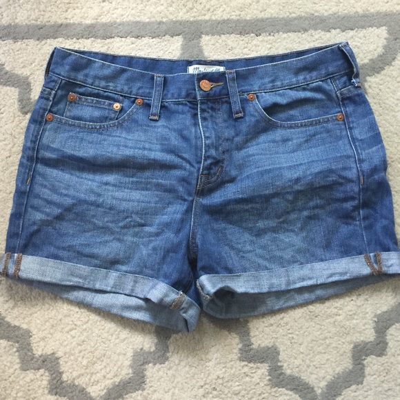 Madewell cuffed denim shorts