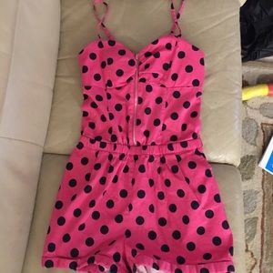 Marilyn Monroe Pink Polkadot Romper