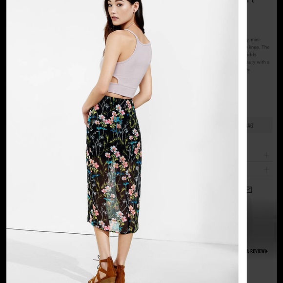Cute floral express skirt