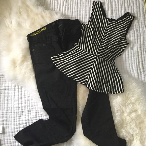 J. Crew boot cut black jeans - Picture 1 of 4