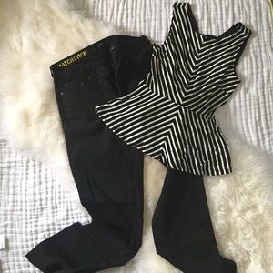 J. Crew boot cut black jeans