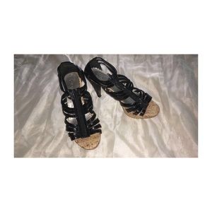 Black Sandals 2 inch heels