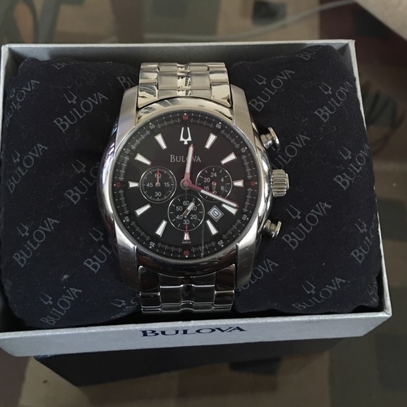 Bulova man's watch. Stainless steel band.