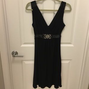Black knee length dress