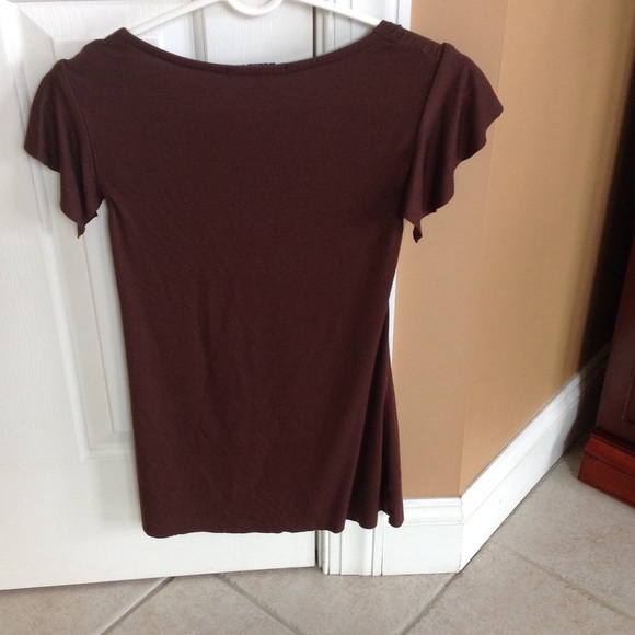 Cute Vertigo Paris brown summer shirt💕 - Picture 4 of 4