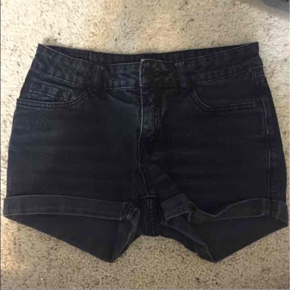 BDG washed out black shorts
