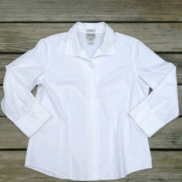 Chico's white Button Up shirt (Non Iron)