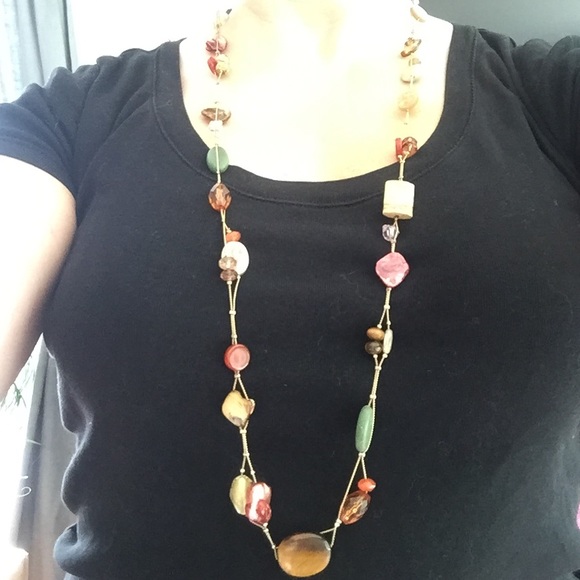 Long beaded necklace