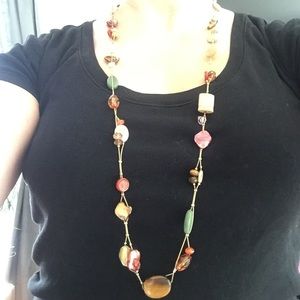 Long beaded necklace