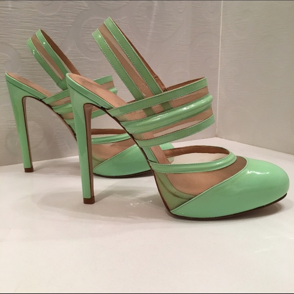 Versus by Versace mint slingback pumps - Picture 2 of 4