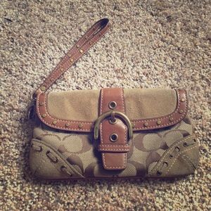 Vintage Coach wristlet