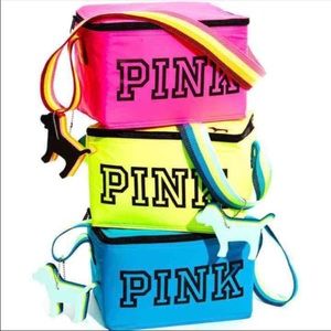 *NEW* Victoria's Secret PINK Cooler & Dog Keychain