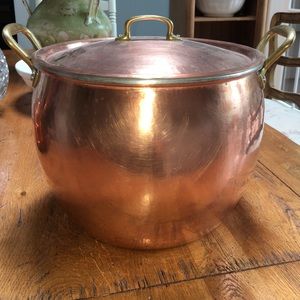 Williams Sonoma copper stock pot