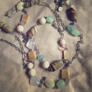 Long Beaded Summery Necklace