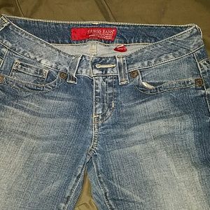 Guess jeans daredevil flare stretch size 30