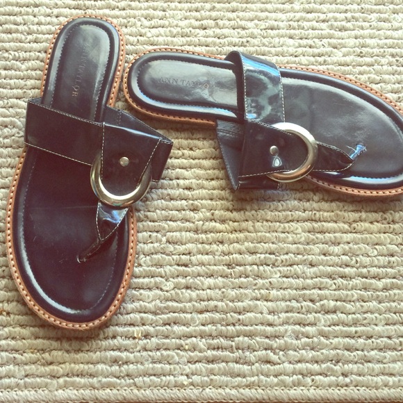 Ann Taylor navy sandals