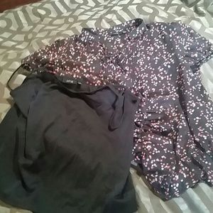 Beautiful shear blouse with black cami