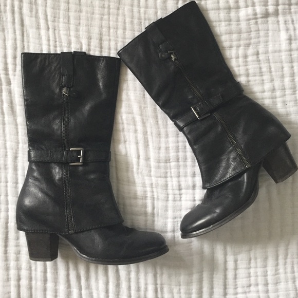 Black Leather Boots