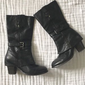 Black Leather Boots