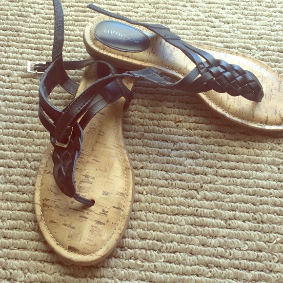 Black strappy sandals