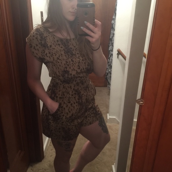 Forever21 Leopard Romper