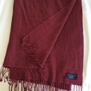 Maroon pashmina, 70% cashmere, 30% silk