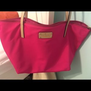 Kate Spade pink tote! (perfect condition)