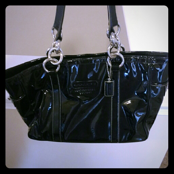 Coach patent leather bag