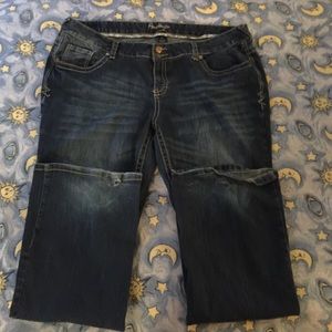 Amethyst women's plus size 22w jeans flare leg