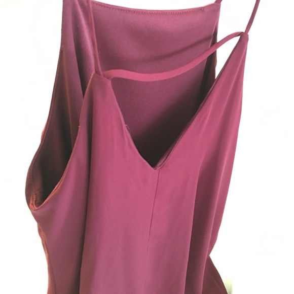 LoveCulture Burgundy Strappy RacerFront ShiftDress