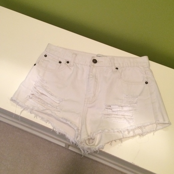 White denim Forever 21 Shorts