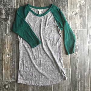 Raglan grey/green
