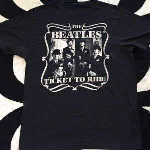 Beatles Ticket to Ride Vintage Inspired Tee
