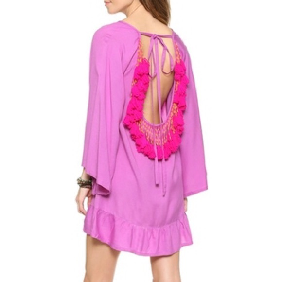 SUNDRESS Tassel Indiana Purple Dress