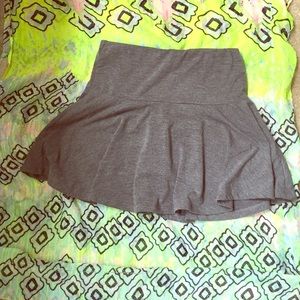 A gray skirt in a size medium