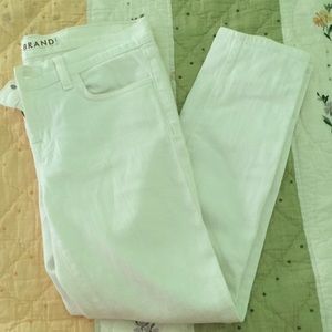 J Brand White Capris