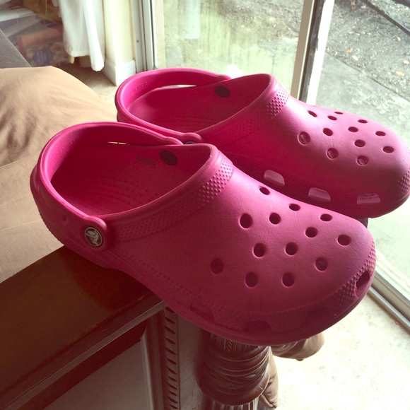 Pink crocks
