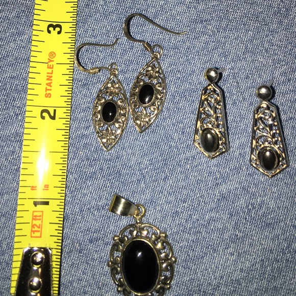 Earrings and pendants.  Sterling - Picture 3 of 4