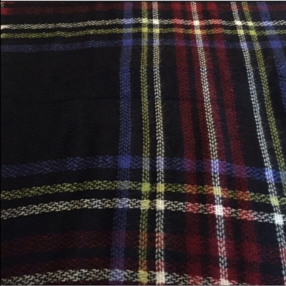 Blanket Scarf black/blue/red/yellow - Picture 2 of 4