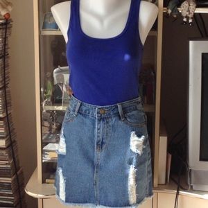 Jean Mini Skirt